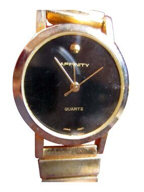 Affinity Black Face Quartz Ladies Watch DEAD BATTERY 30 DAY GUARANTEE